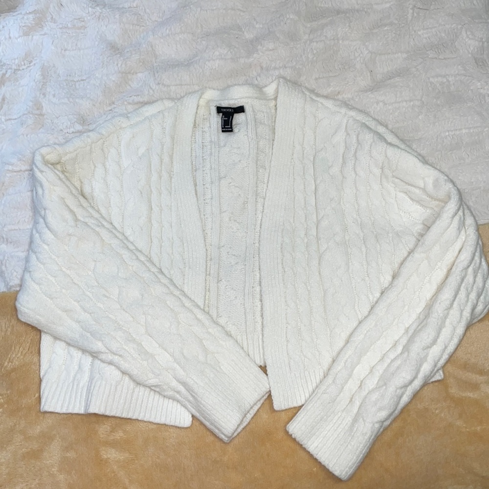 Forever 21 Cropped Chunky-Knit Sweater